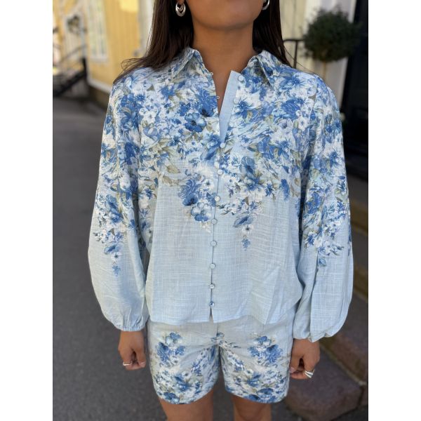 Cleo Shirt - Skyway/Cleo Print 