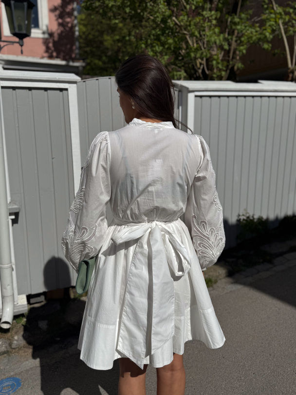 Poplina Dress - Off White - Image 2