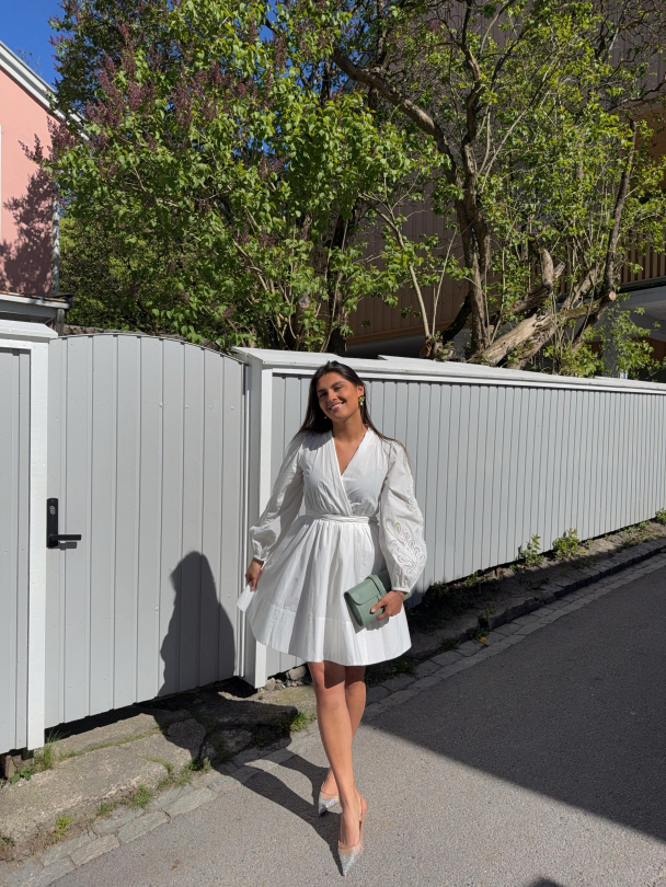 Poplina Dress - Off White - Image 4