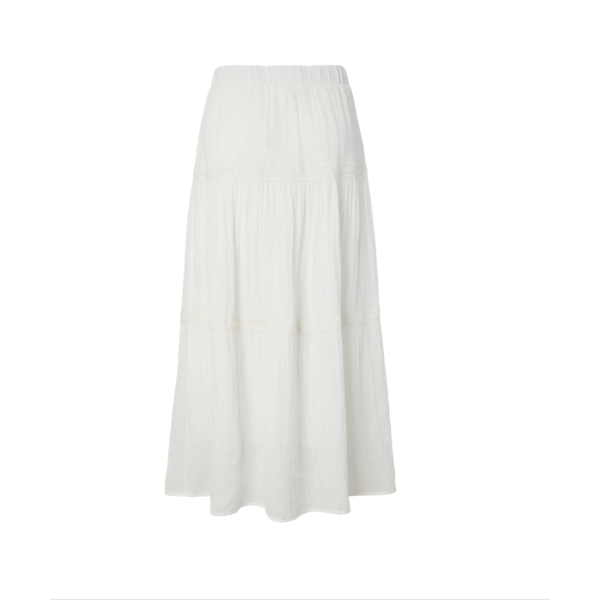 Anini Ankle Skirt - White