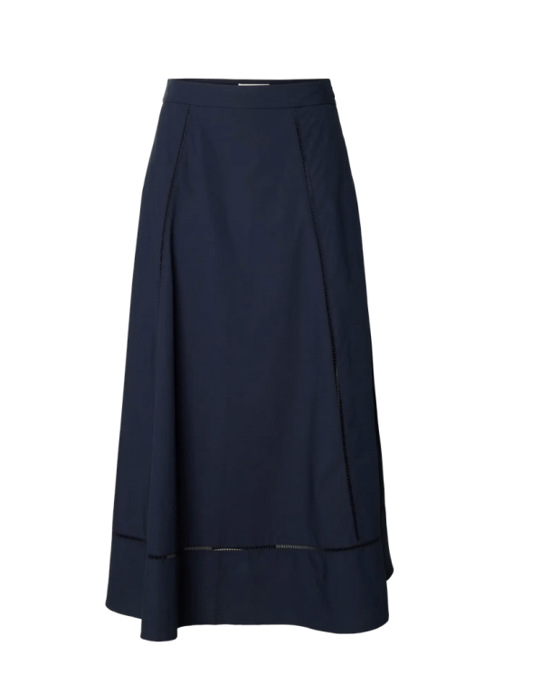 Delia Ankle Ladder Skirt - Dark Sapphire  - Image 1