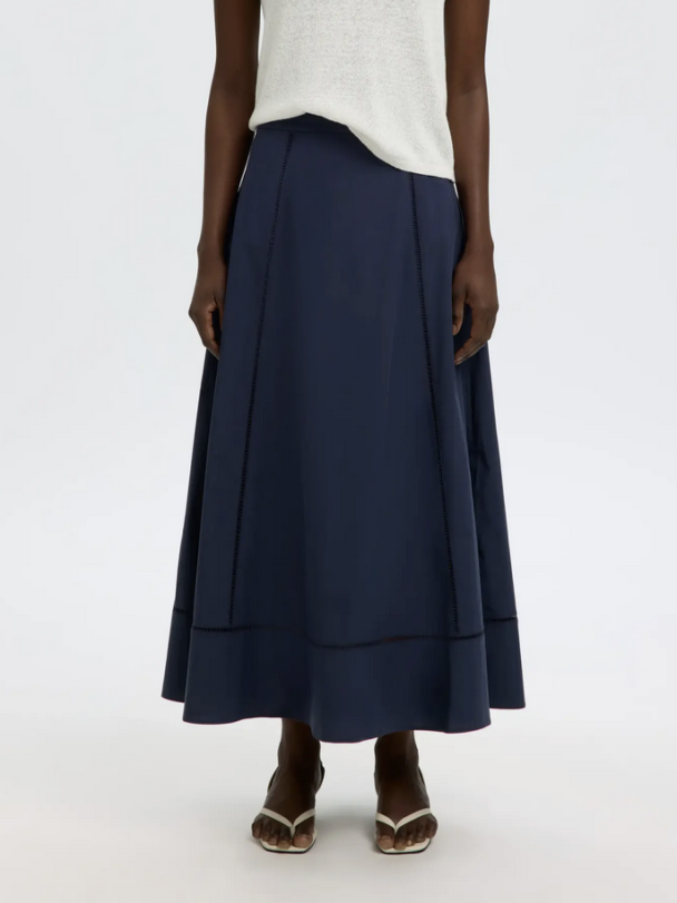 Delia Ankle Ladder Skirt - Dark Sapphire  - Image 2