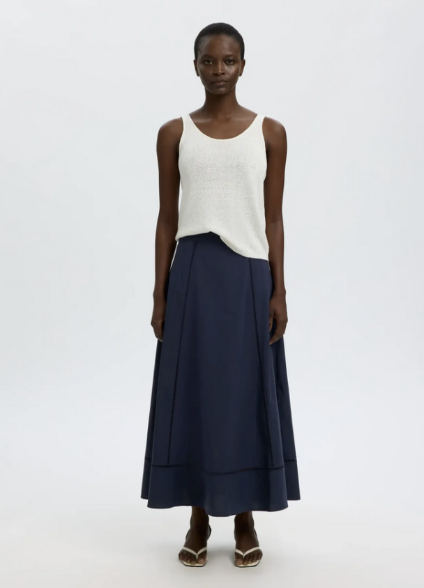 Delia Ankle Ladder Skirt - Dark Sapphire  - Image 4