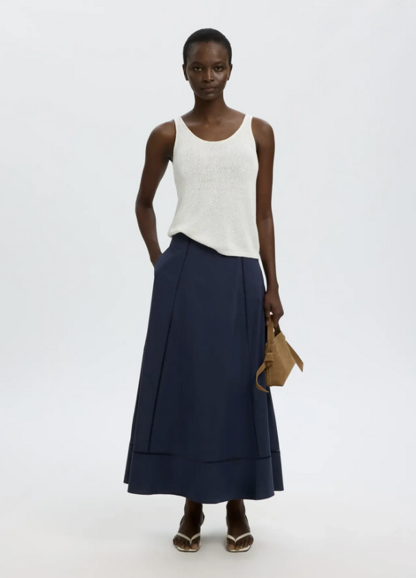 Delia Ankle Ladder Skirt - Dark Sapphire  - Image 5