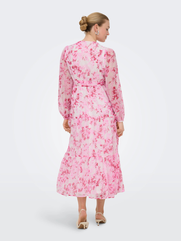 ONLMIRIAM LS WRAP MIDI DRESS CS WVN - Image 2
