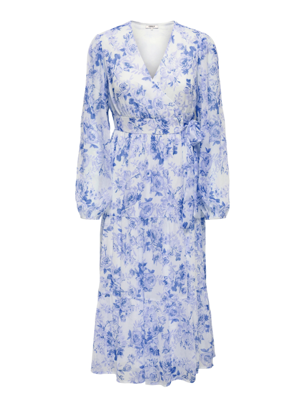 ONLMIRIAM LS WRAP MIDI DRESS CS WVN - Image 1