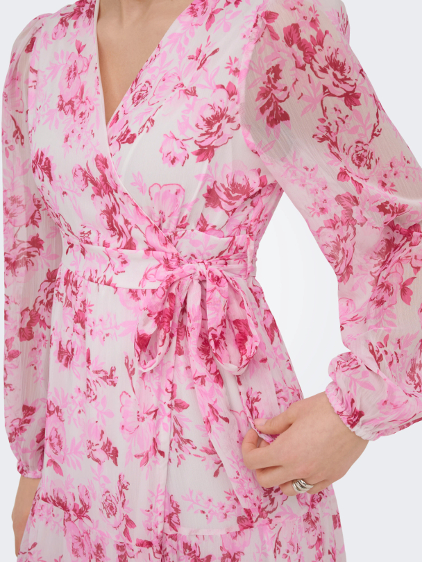 ONLMIRIAM LS WRAP MIDI DRESS CS WVN - Image 5