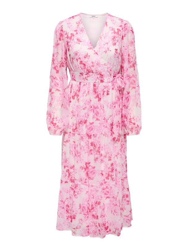 ONLMIRIAM LS WRAP MIDI DRESS CS WVN - Image 1