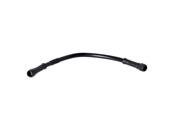 brake line kit black coated stainless, 15" long