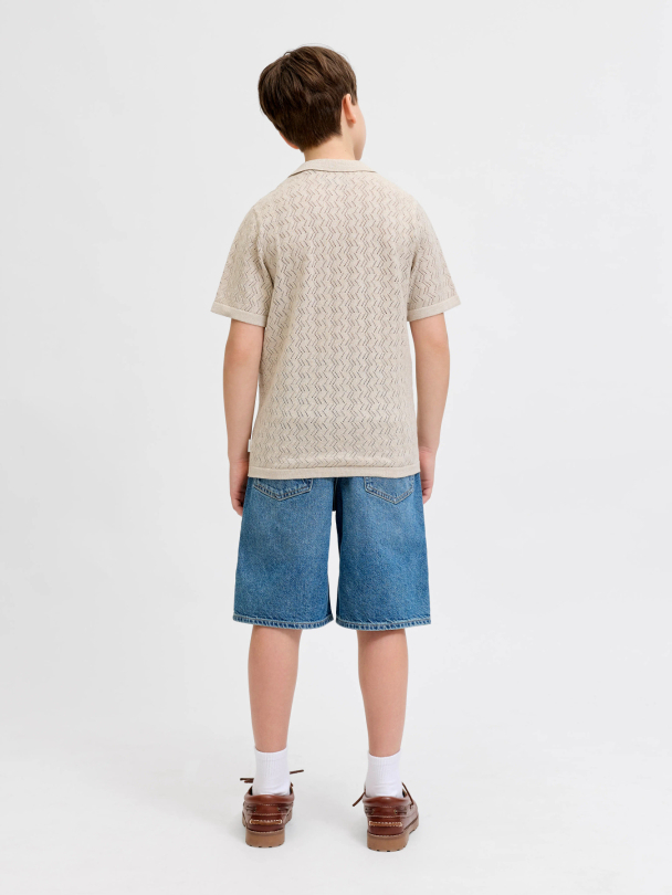 JORTYLER KNIT SS SPLIT NECK POLO SN JNR - Image 2