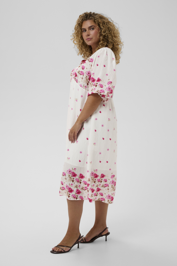Kaffe Curve Rosa midikjole - Image 4