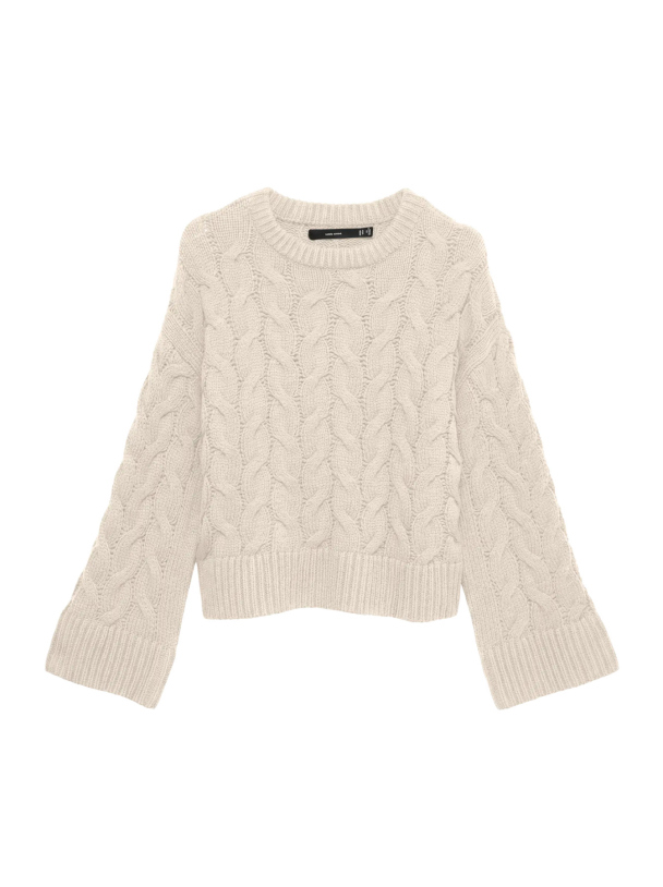 VMSVEA THEA LS O-NECK CABLE PULLOVER EXP