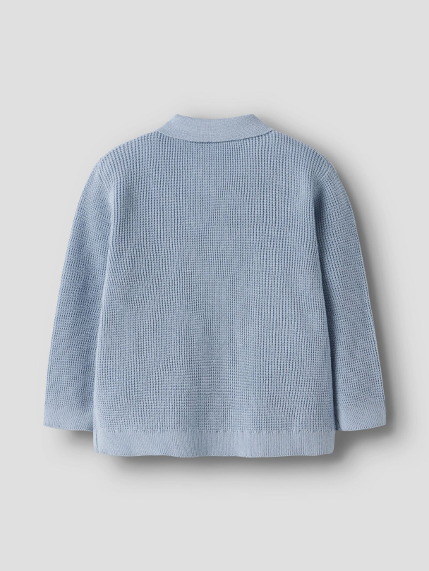NMMFikal strikket pullover, blå - Image 3
