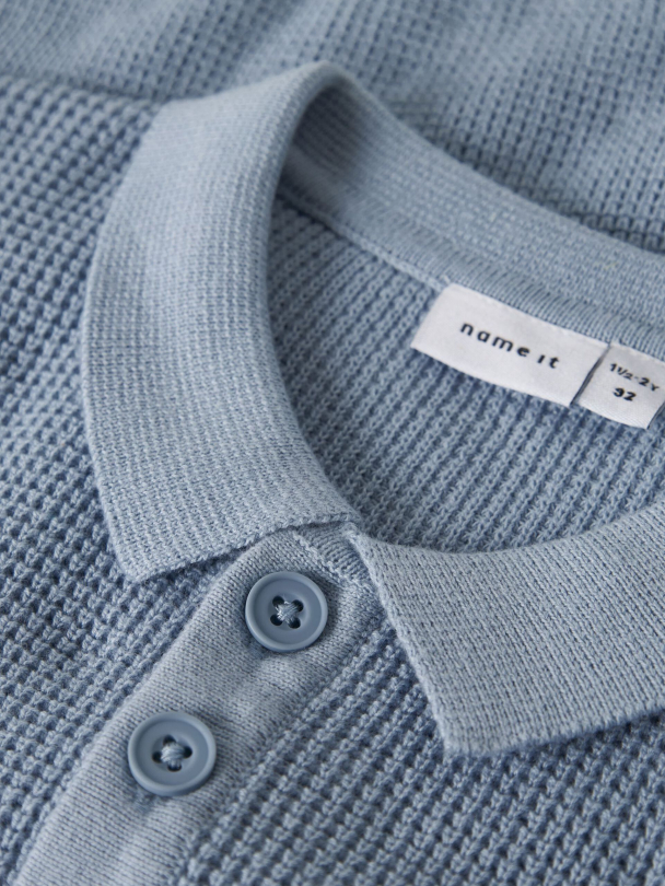 NMMFikal strikket pullover, blå - Image 4
