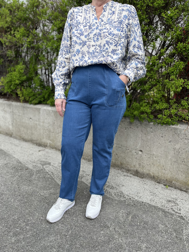 Cherry Berry Jeans 100613 Blå Denim - Image 3