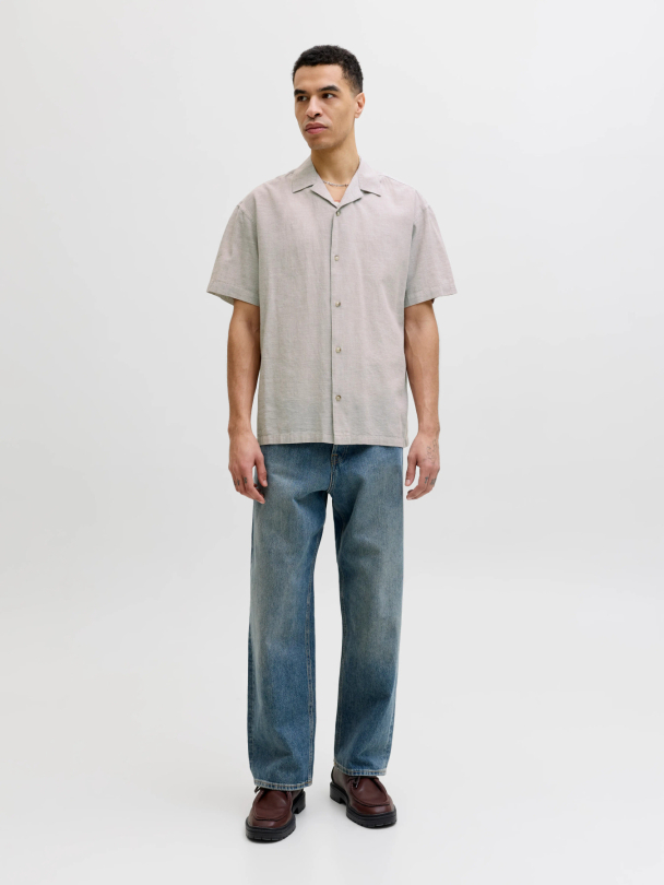 JJESUMMER LINEN BLEND RESORT SHIRT SS SN - Image 4