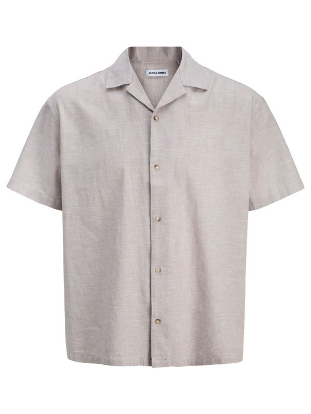 JJESUMMER LINEN BLEND RESORT SHIRT SS SN - Image 1