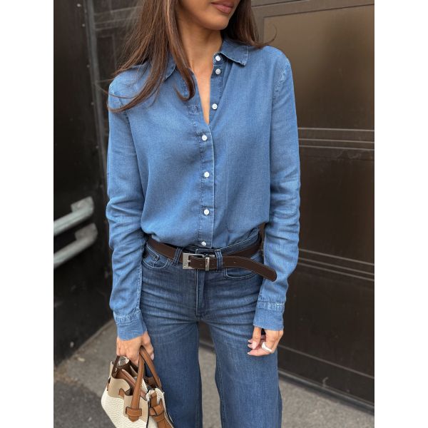 Janna-Viva Shirt - Medium Blue Denim 