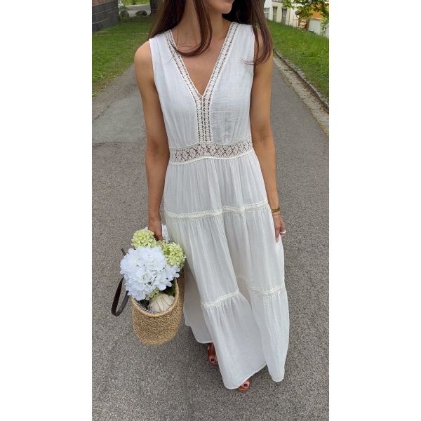 Anini Ankle Dress - White