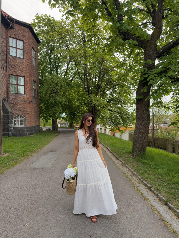 Anini Ankle Dress - White - Image 2