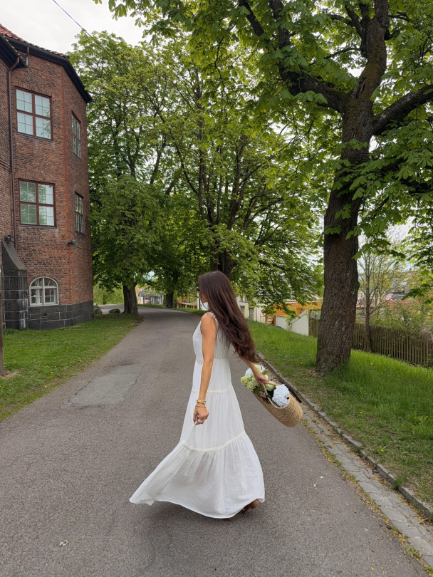 Anini Ankle Dress - White - Image 3