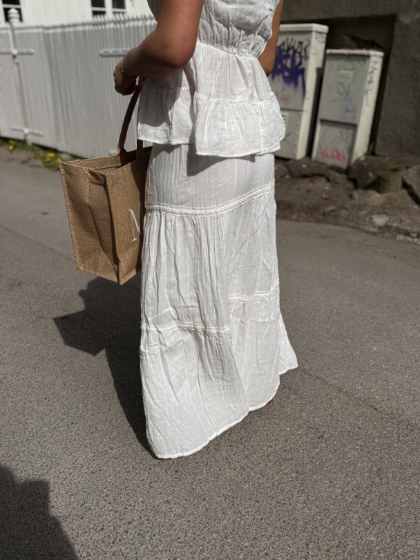 Anini Ankle Skirt - White - Image 6