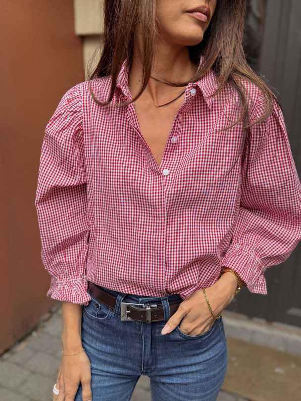 Amy Blouse - Tuscany Red  - Image 1