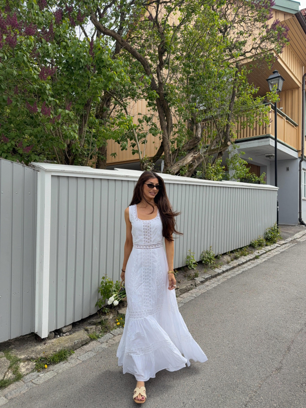 Rosa Maxi Dress - White  - Image 2