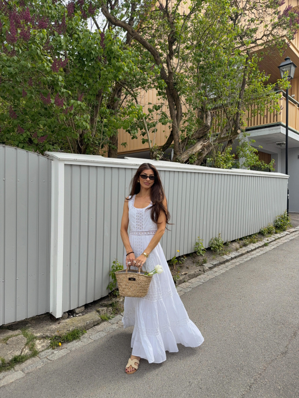 Rosa Maxi Dress - White  - Image 3