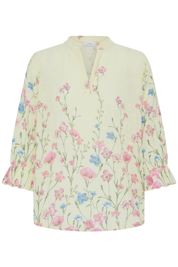 SBXalexa FBO Bluse Blomster Gul - Image 3