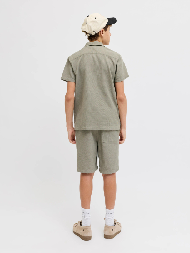 JJGLOBAL WAFFLE RESORT SHIRT SS JNR - Image 2