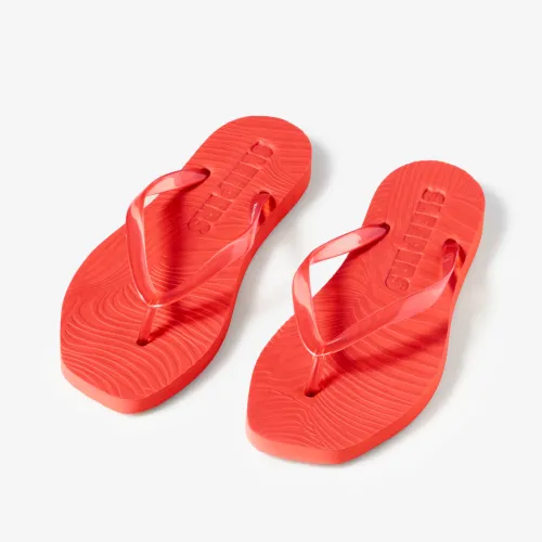 Tapered Red Trans Flip Flop