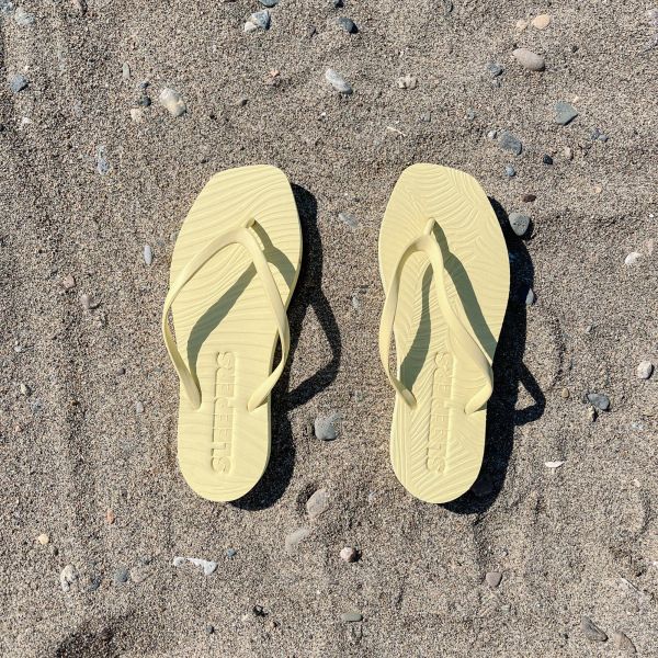 Tapered Yellow Flip Flop