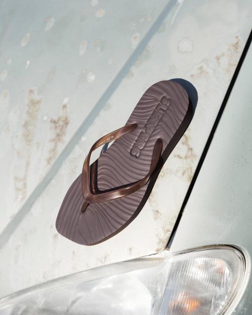 Tapered Brown Trans Flip Flop