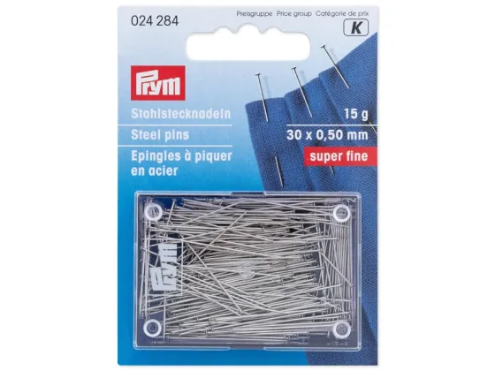 024284  Knappen&aring;le 30 x 0,50 mm s&oslash;lv (15 gram)