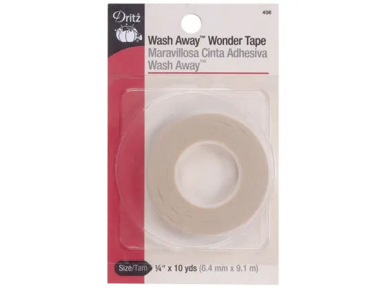 406  Wash-Away Wonder Tape 1/4in x 10yds 