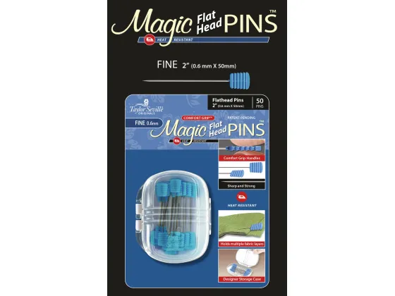 219928   Magic Pins Flat Head Fine 50pc 