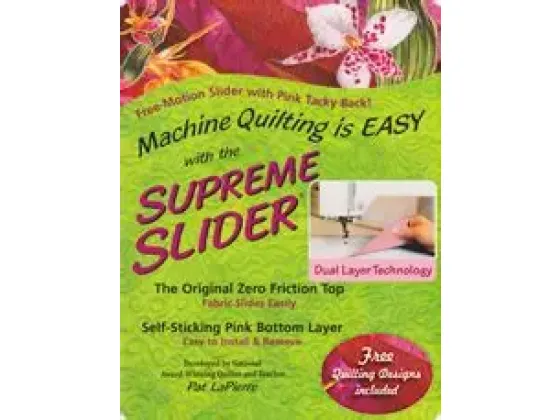 TGQ144  Supreme Slider 11-1/2in x 17in Free Motion Slider with Pink Tacky Back