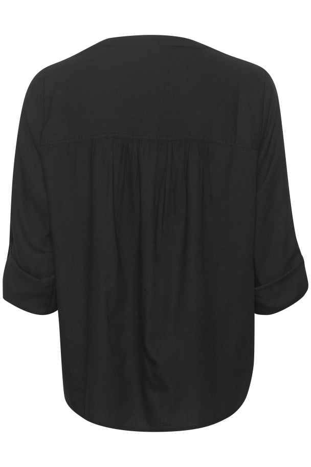 KAmilia Bluse Lin Svart - Image 2