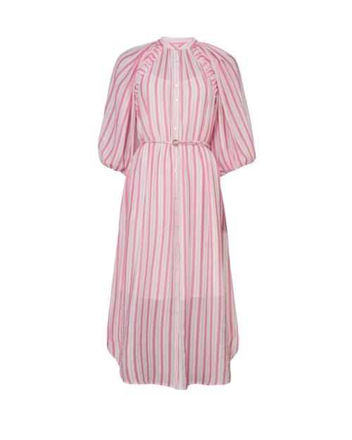 Bohemian Shift Dress - Pink Stripe 