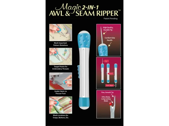  220078  Magic 2 In 1 Awl & Seam Ripper 