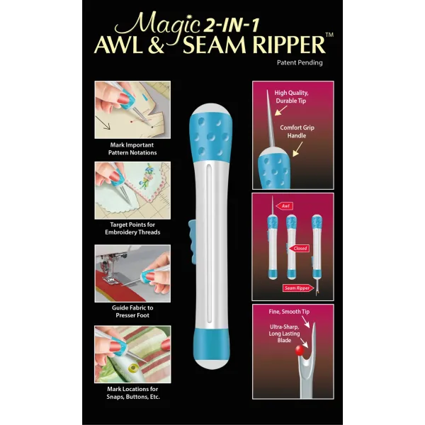  220078  Magic 2 In 1 Awl & Seam Ripper 