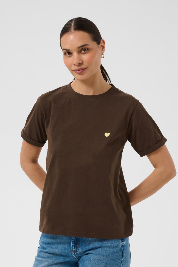 KAheart T-skjorte Brun - Image 3
