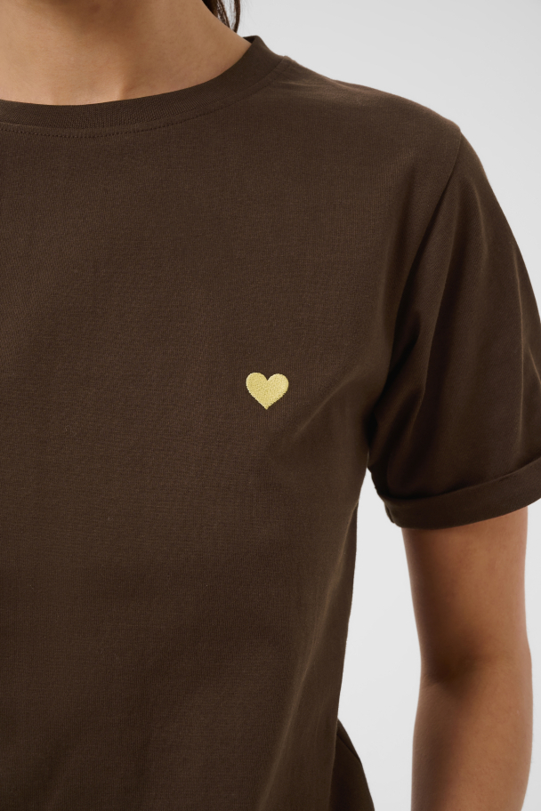 KAheart T-skjorte Brun - Image 4