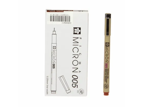 Pigma Micron Pen Brown .20mm Size 005 # XSDK00512