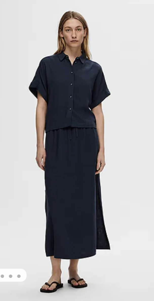 Viva Ankle Sun Skirt - Dark Sapphire - Image 3