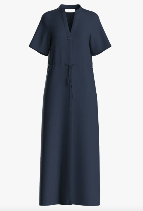Viva-Damina Ankle Dress - Dark Sapphire