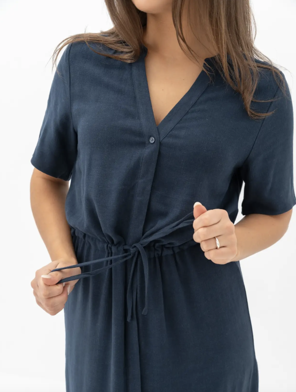 Viva-Damina Ankle Dress - Dark Sapphire - Image 2