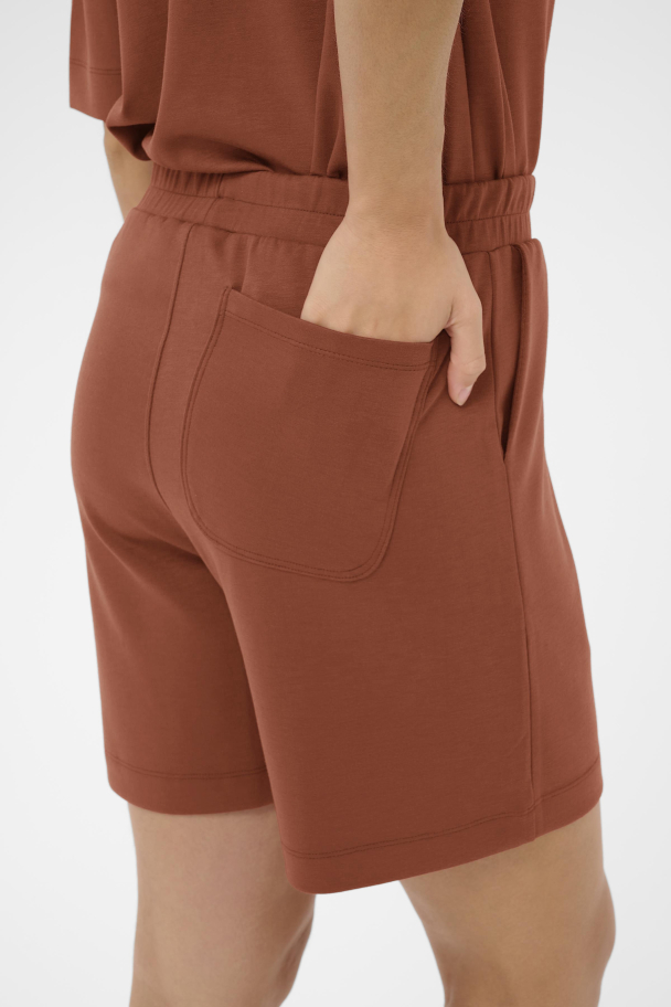 KAannie Jersey Shorts Brun - Image 4
