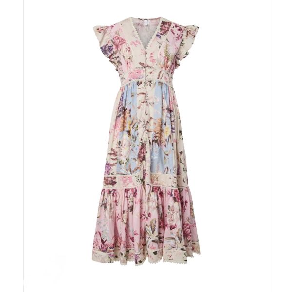 Messa Long Dress - Ballerina/ Skyway
